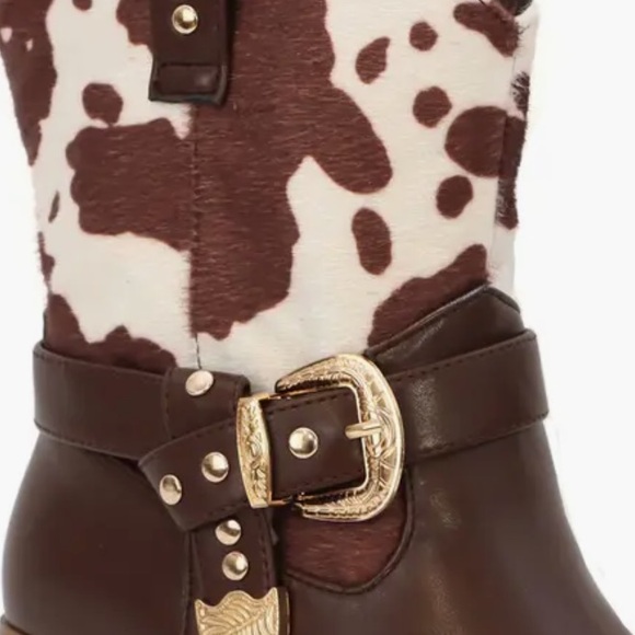 Seven7 Brown and Cream Ankle Booties Brand New In Box Size 8 - Picture 4 of 8